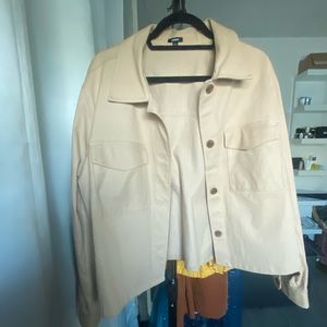 Oversized twill jacket